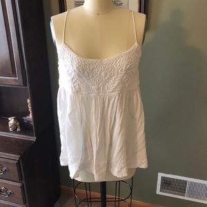 Free people blackbird top in white